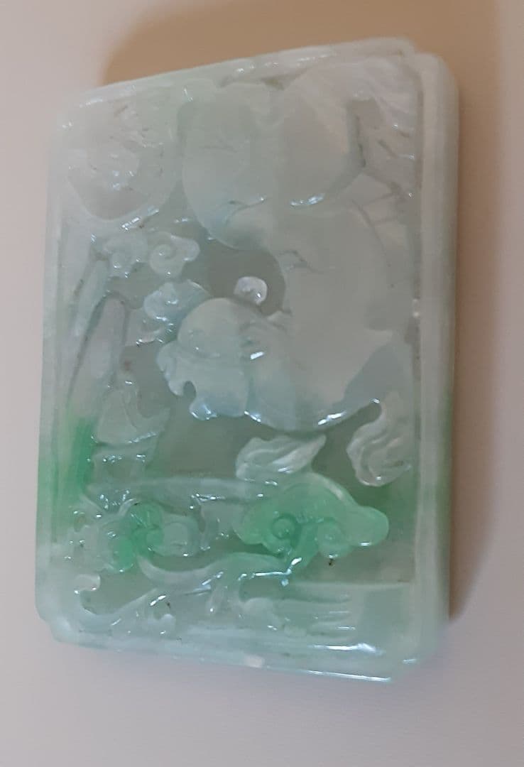 骨董翡翠ペンダント