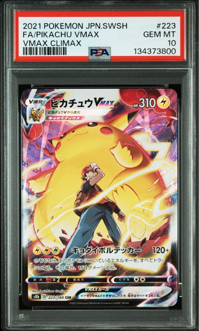 【２連番　PSA10】リザードンVMAX VS ピカチュウVMAX　色違い　黒い