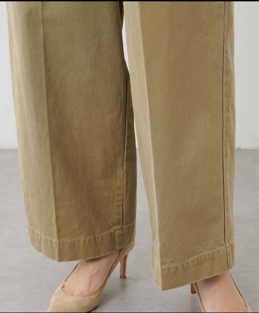 Whim Gazette 【GEMINI】 テーパードパンツ 38 ベージュ