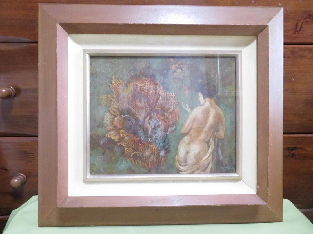 横尾龍彦　題不明　油彩F3号　幻想画家　神奈川県立近代美術館 福岡県立美術館他