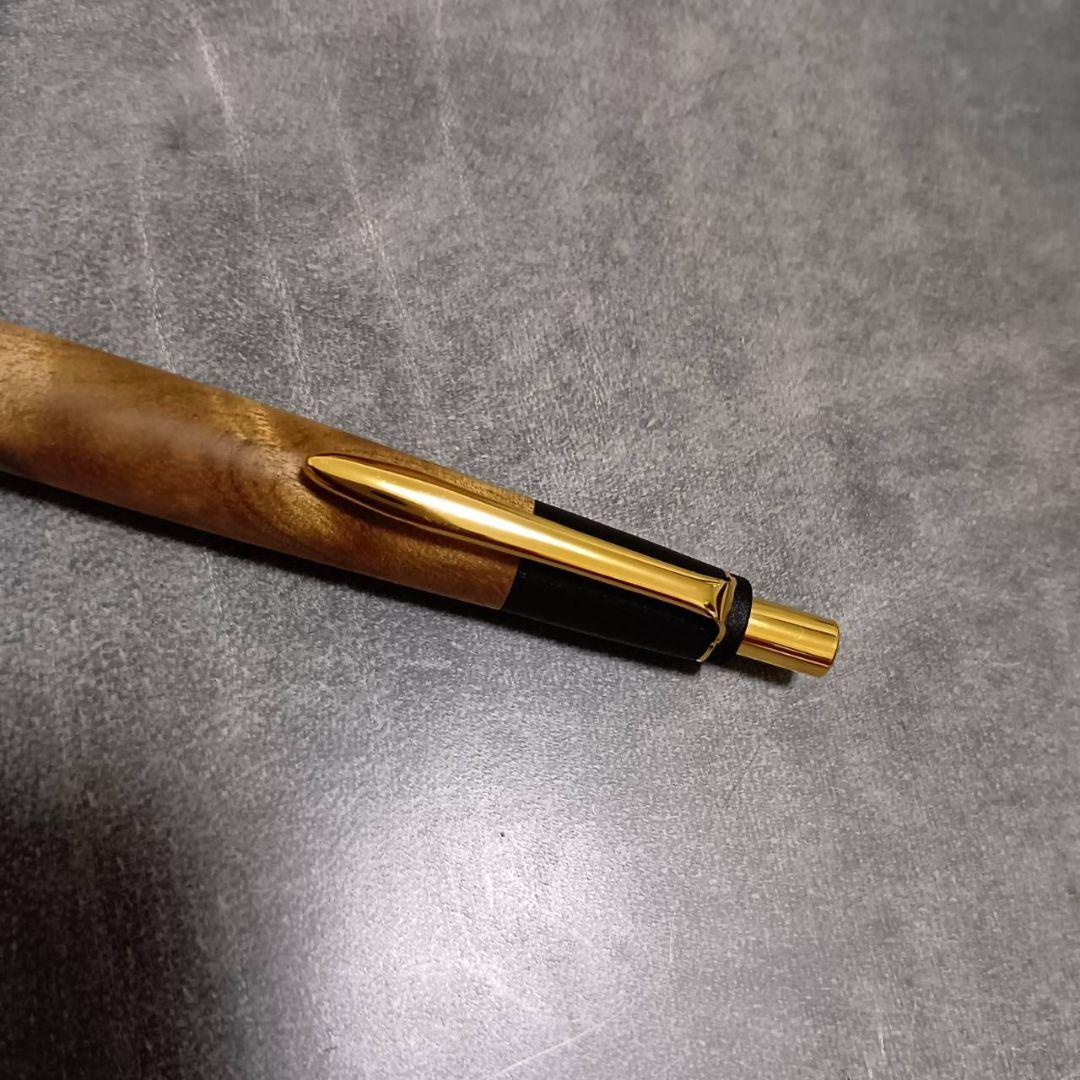 ボナンペン　木軸　真鍮　シャープペンシル 　マーブルウッド　野原工芸お好きな方へ