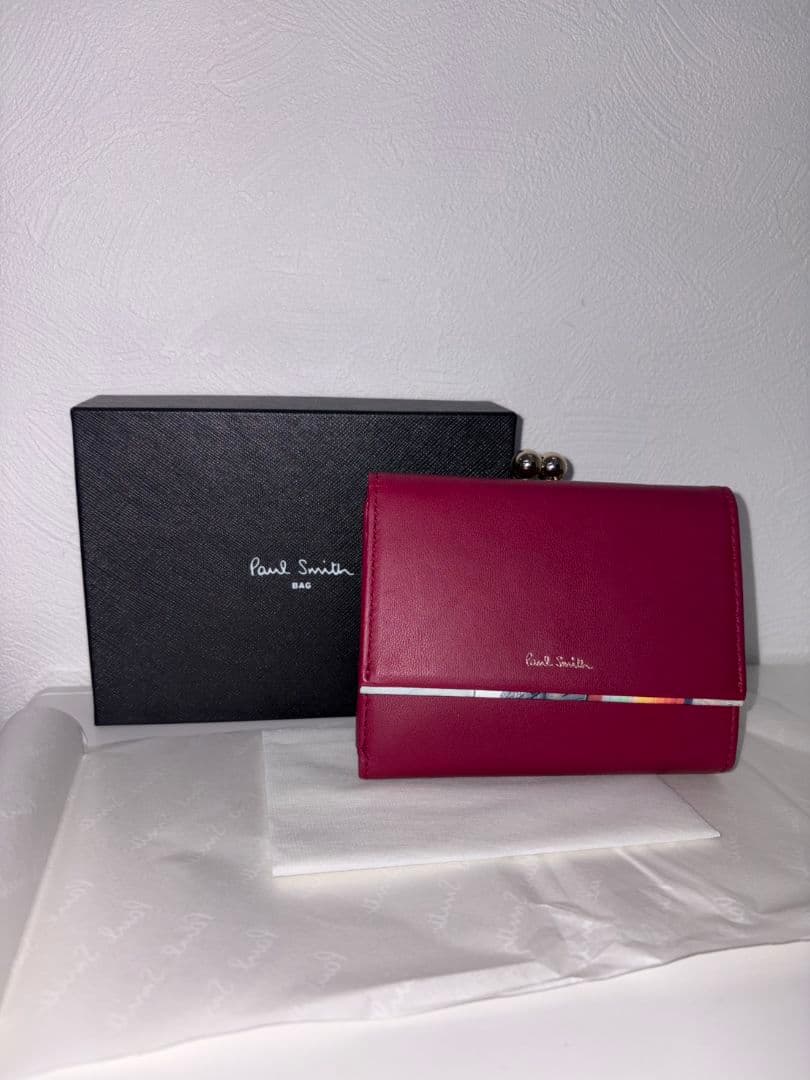 Paul Smith バーガンディ 三つ折り財布　未使用品