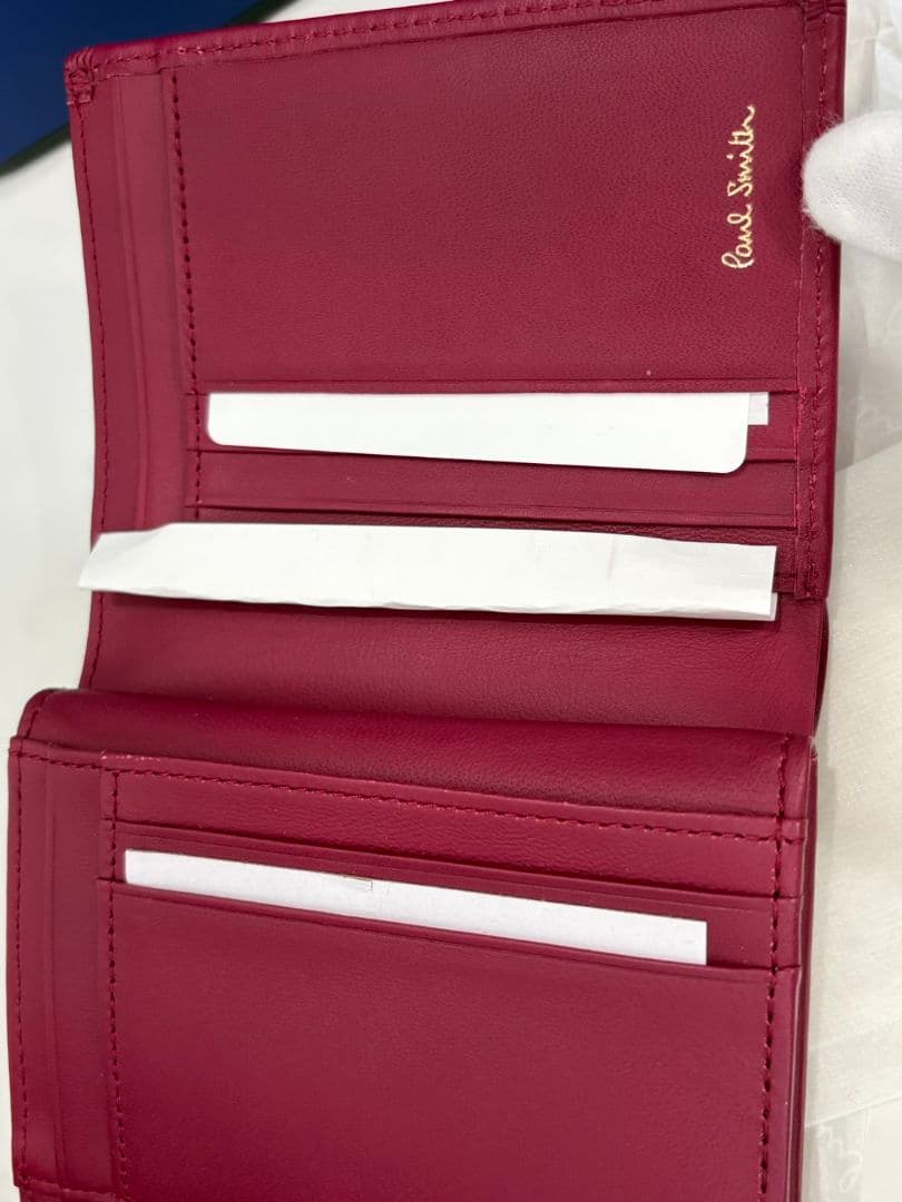 Paul Smith バーガンディ 三つ折り財布　未使用品