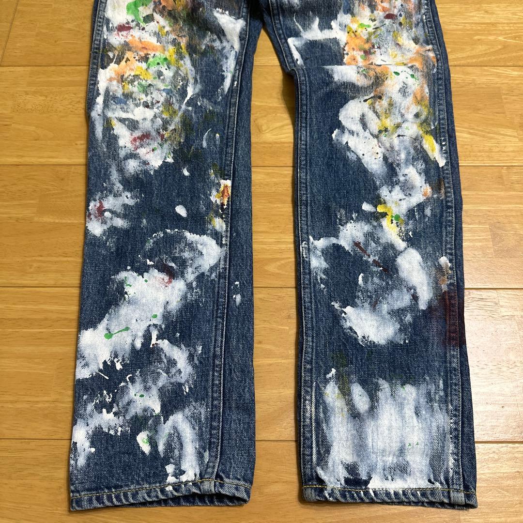 DENIM&DUNGAREE デニムダンガリー ペンキ飛ばしデニム