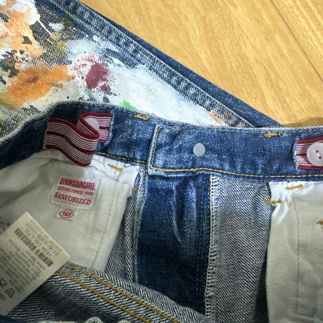 DENIM&DUNGAREE デニムダンガリー ペンキ飛ばしデニム