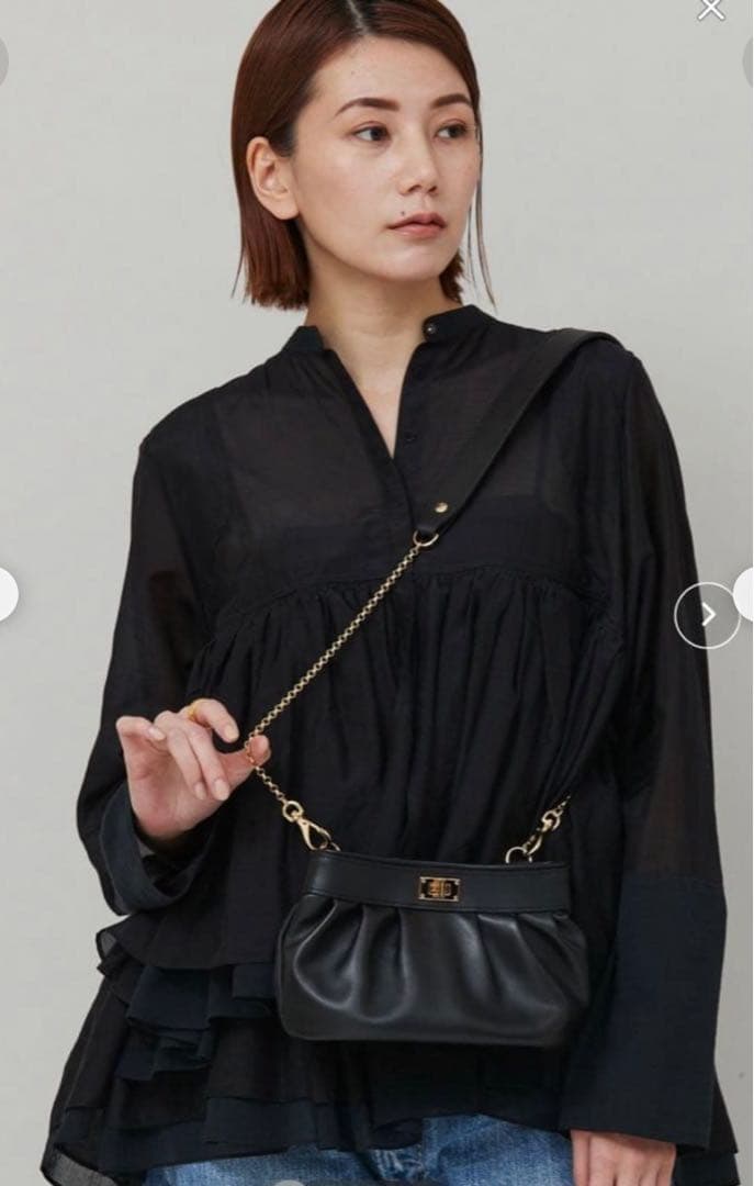 そ*め様 美品 シータパランティカ カレンソロジー 別注 ショルダーバッグ 黒