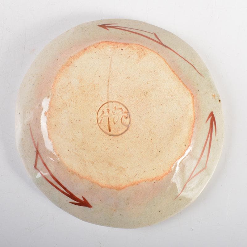 九谷焼　長谷川紀代造　色絵　うさぎ文　小皿　手塩皿　五客　共箱　M　6445