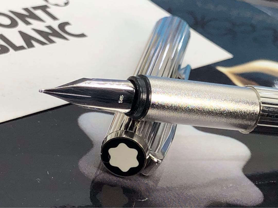 ⭐️モンブラン製⭐️金運アイテム⭐️頂点の総プラチナ張り⭐️ノブレスモデルNo1157⭐️