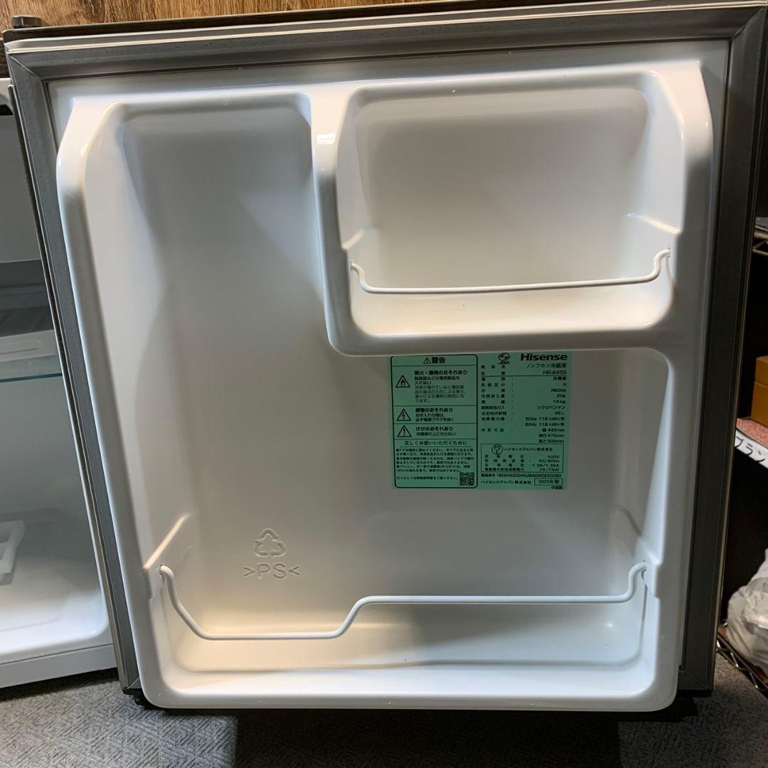 J837 Hisense ハイセンス 小型冷蔵庫 HR-A45S 23年製