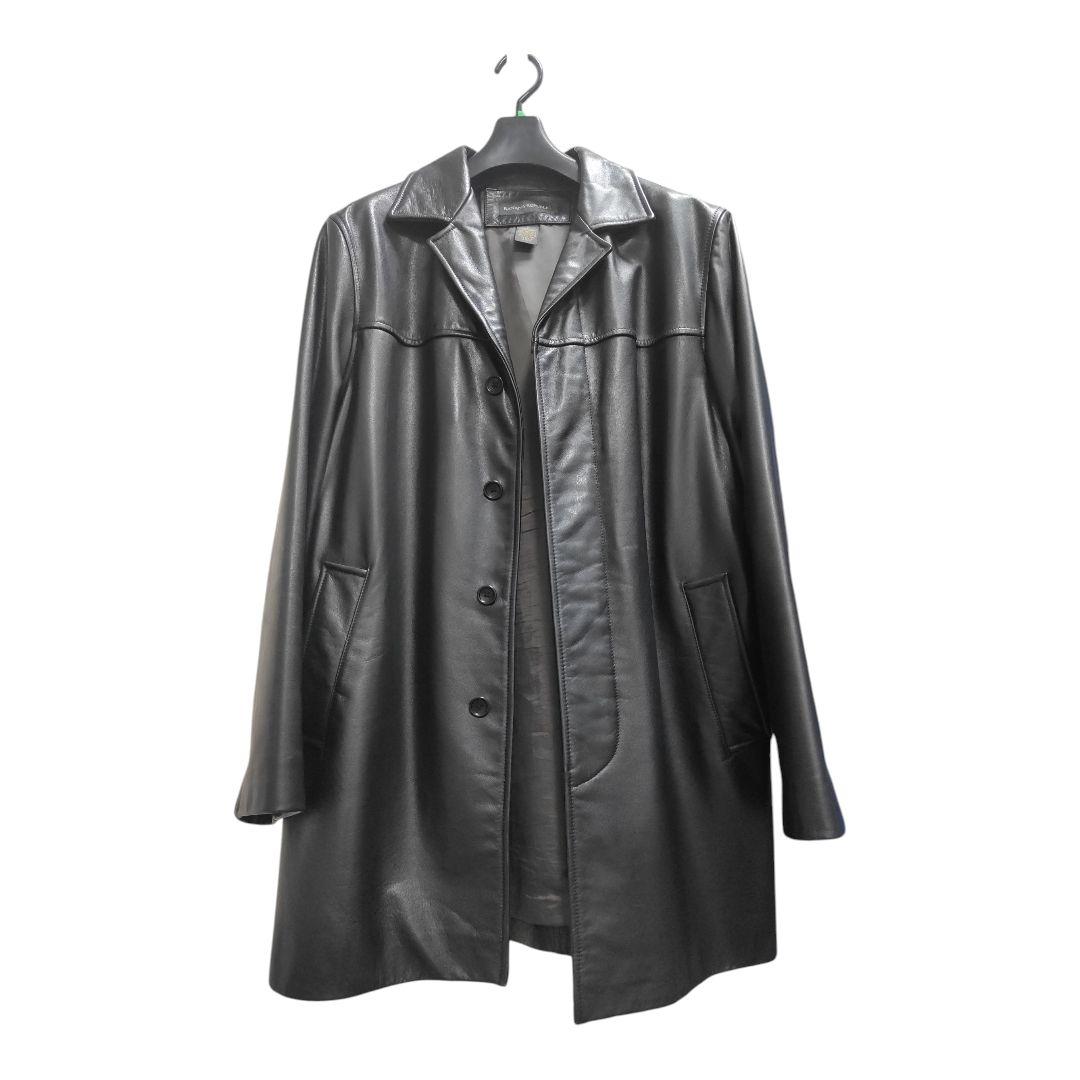 90s 美品　BANANA REPUBLIC　レザーカーコート