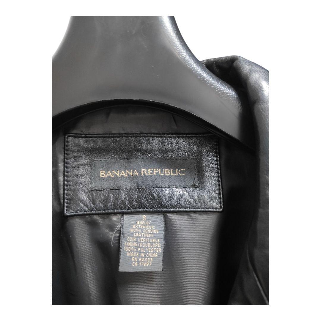 90s 美品　BANANA REPUBLIC　レザーカーコート