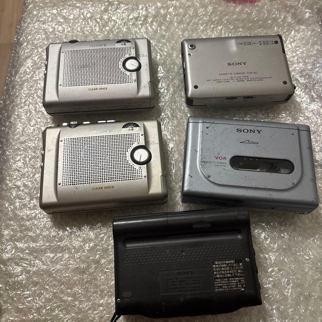 SONY カセットプレーヤー 5台セット