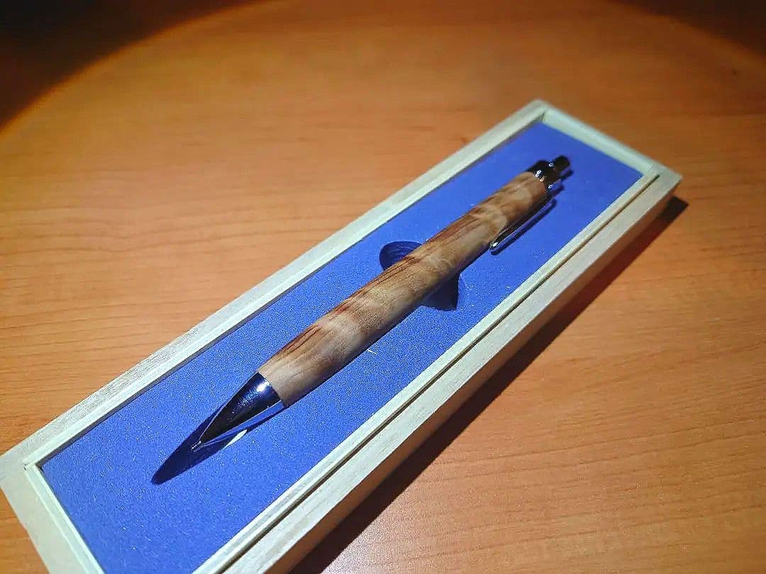 木軸ペン工房金杢犀　杉　縮杢　シャープペンシル　0.5