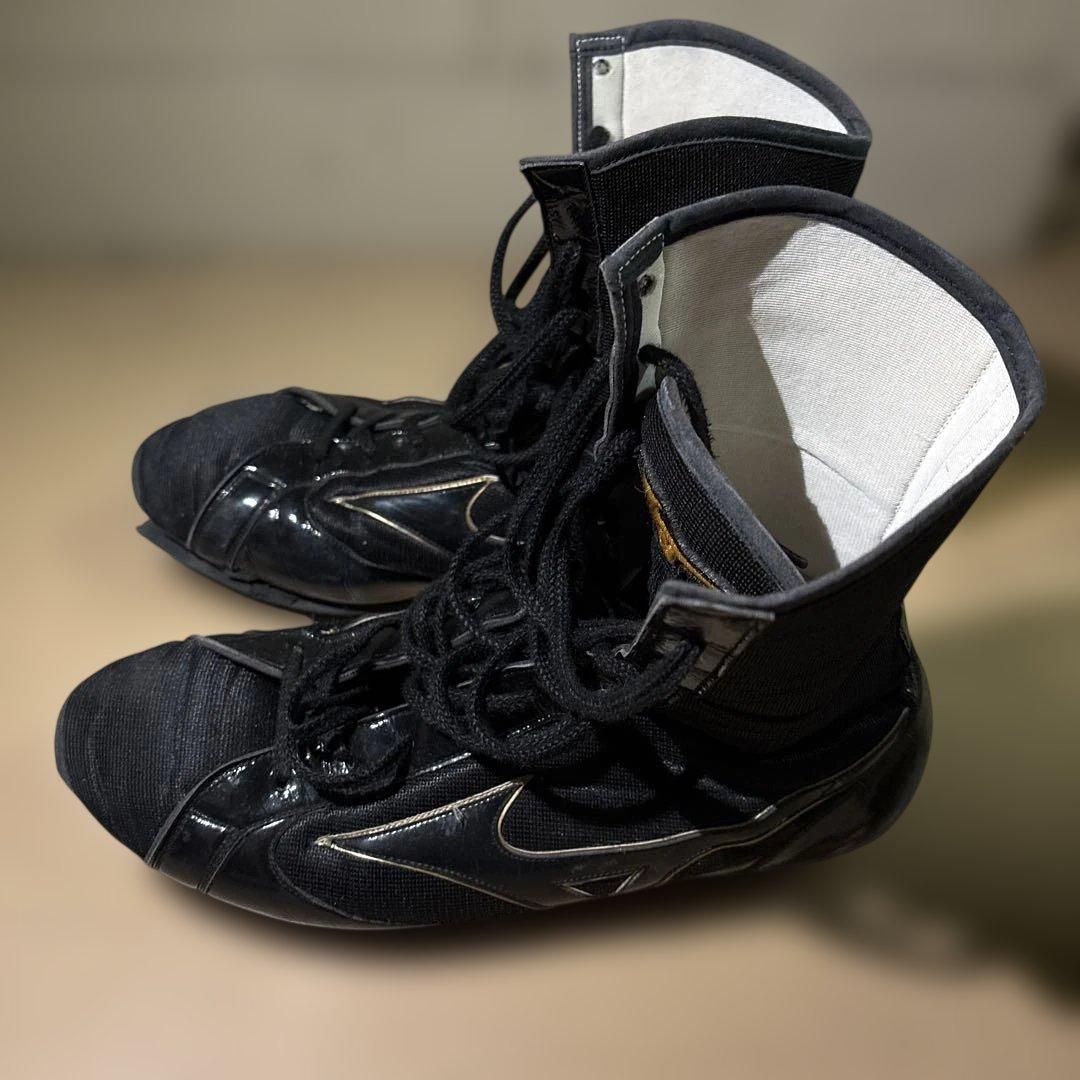 ミズノ　ボクシング　リングシューズ　ブラック　28cm