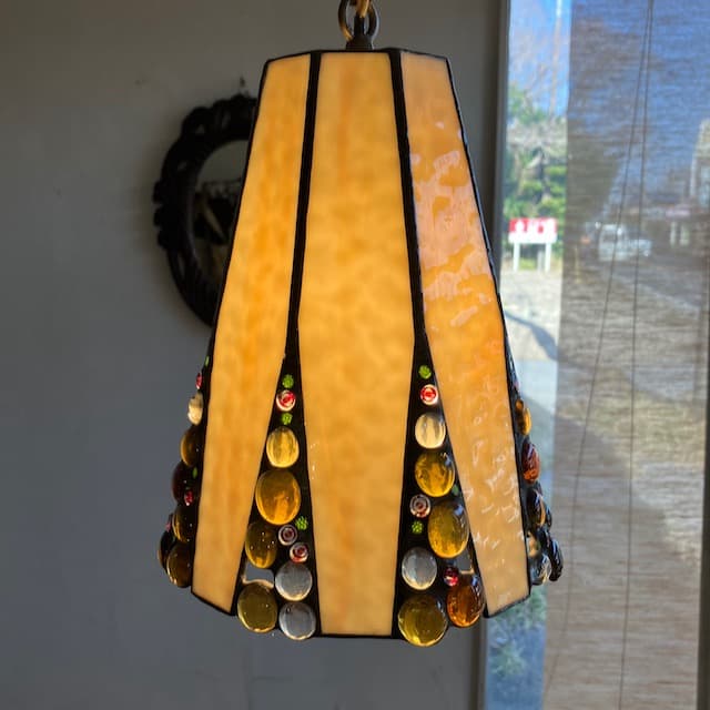 ヴィンテージ ステンドグラス 吊り下げ 照明 ランプ ライト ペンダントライト