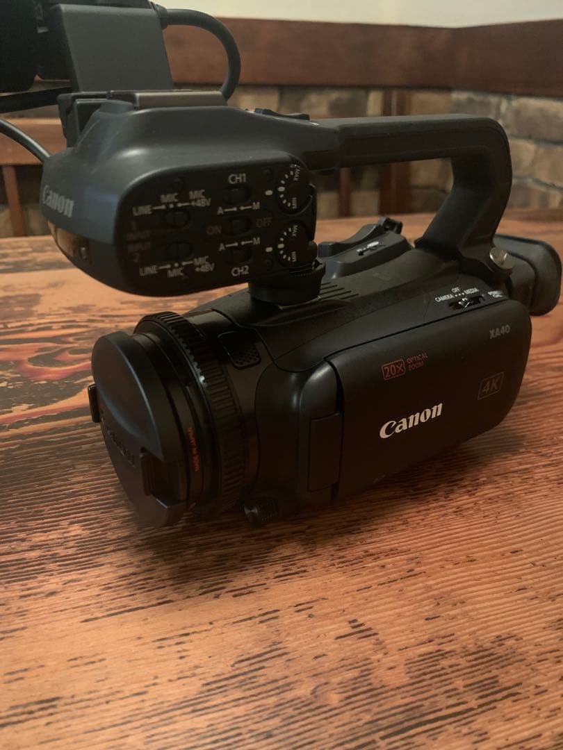 業務用Canon 4Kビデオカメラ XA40 ハンドルユニットHDU-1セット