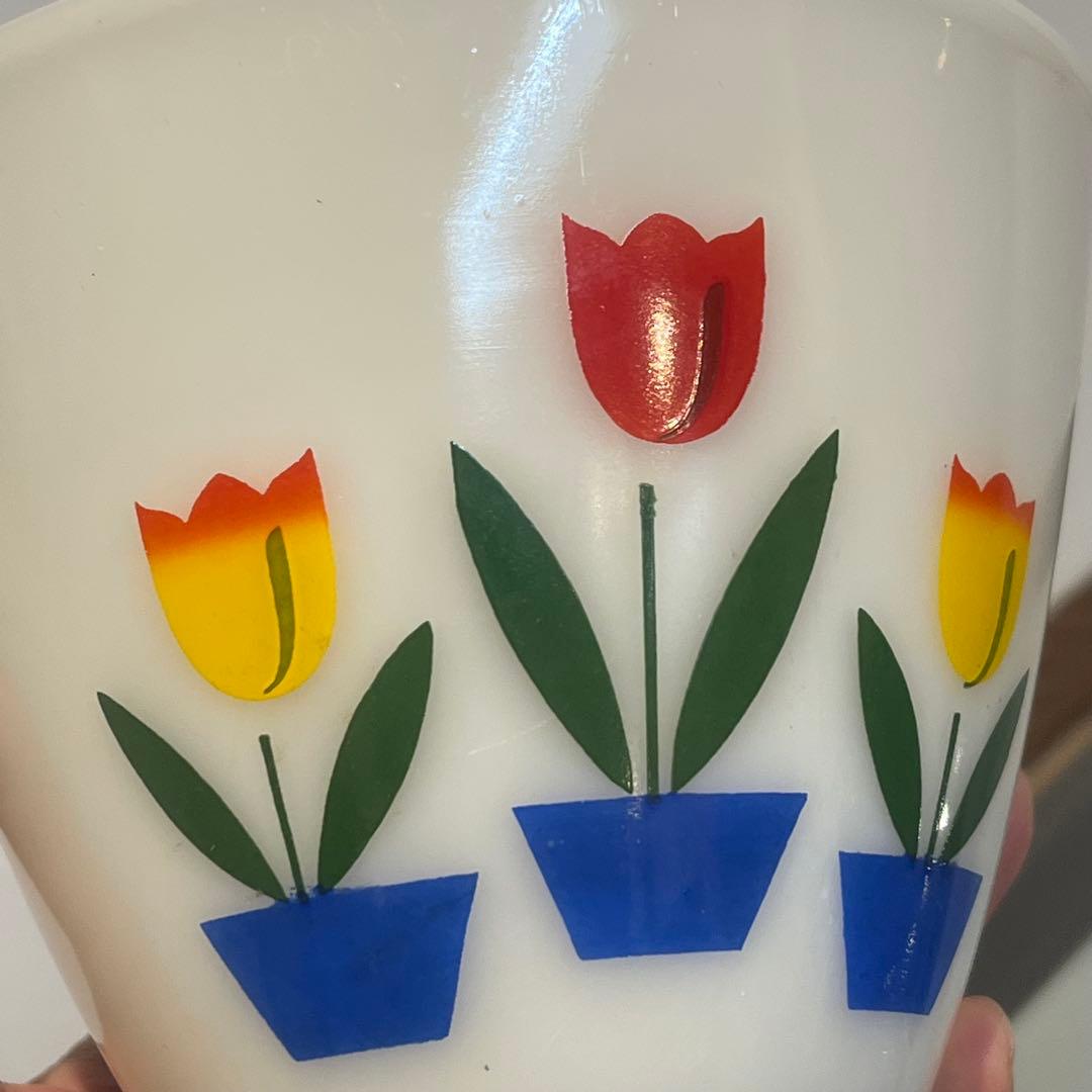 ファイヤーキング Fireking ミルクガラス アメリカ ビンテージ