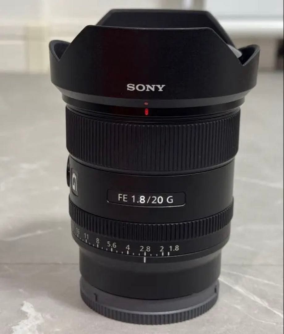 【美品】 SONY 20mm F1.8 SEL20F18G フィルター付き