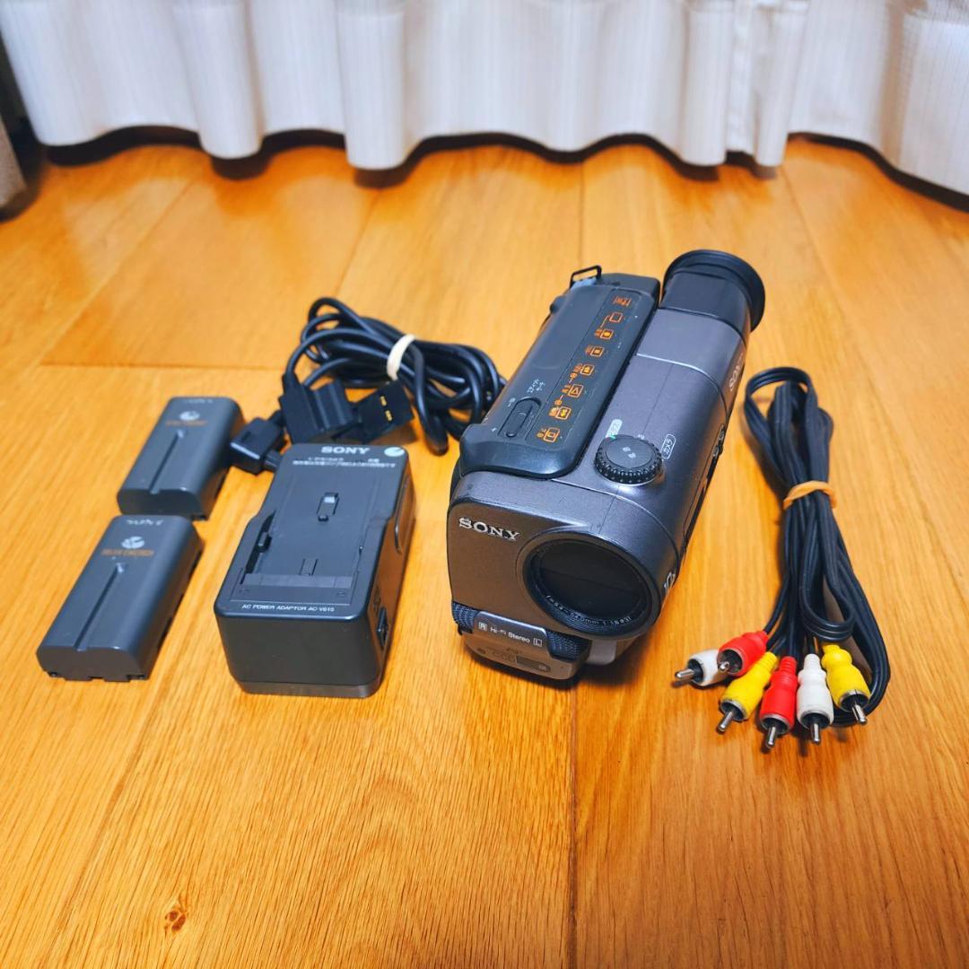 【動作確認済】SONY Hi8 高画質 ビデオカメラ CCD-TR3 セット