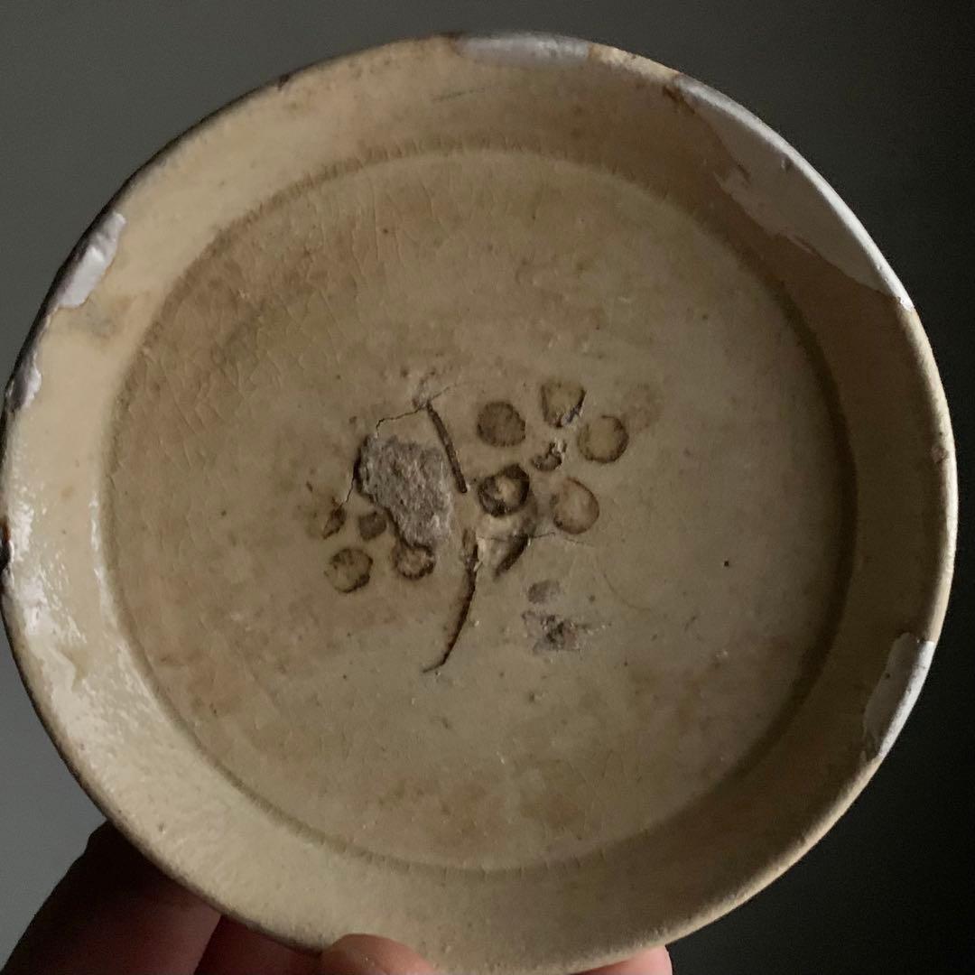 美濃 美濃型紙絵付け 小皿 平盃 酒器 古美術 古道具 アンティーク