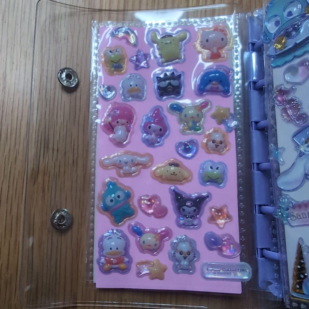 正規品 ボンボン プチ ミニ ウォーター デニム コットン おはじき シール帳