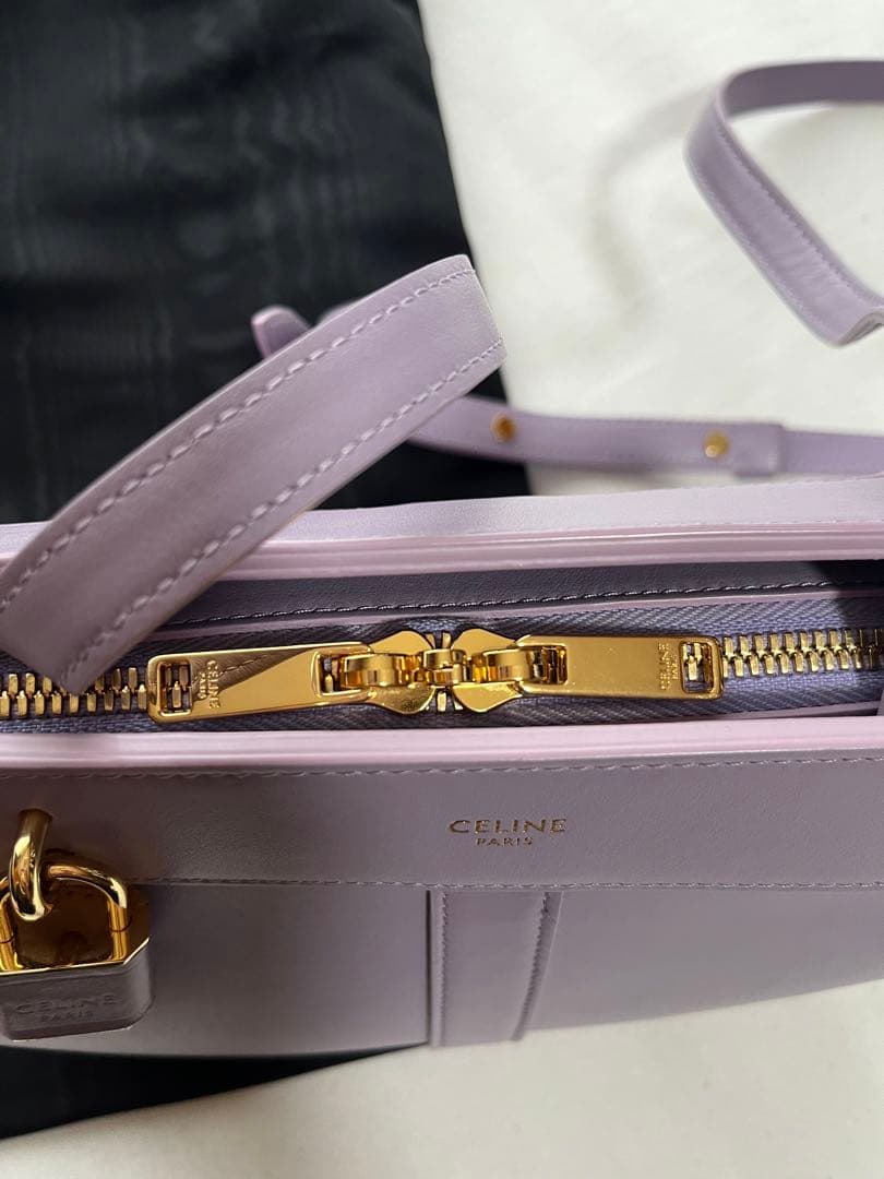 【値下】CELINE ティーン　カバ　ドゥフランス　レザー　ショルダーバッグ