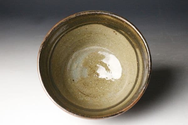 【真作 名品】河井寛次郎 「櫛目茶碗」共箱付属 完品