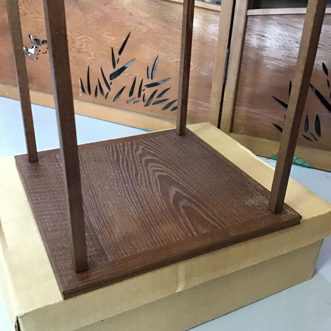 茶道具 棚 桑小卓 縦約275ミリ 横約275ミリ高約520ミリＮ31TKT