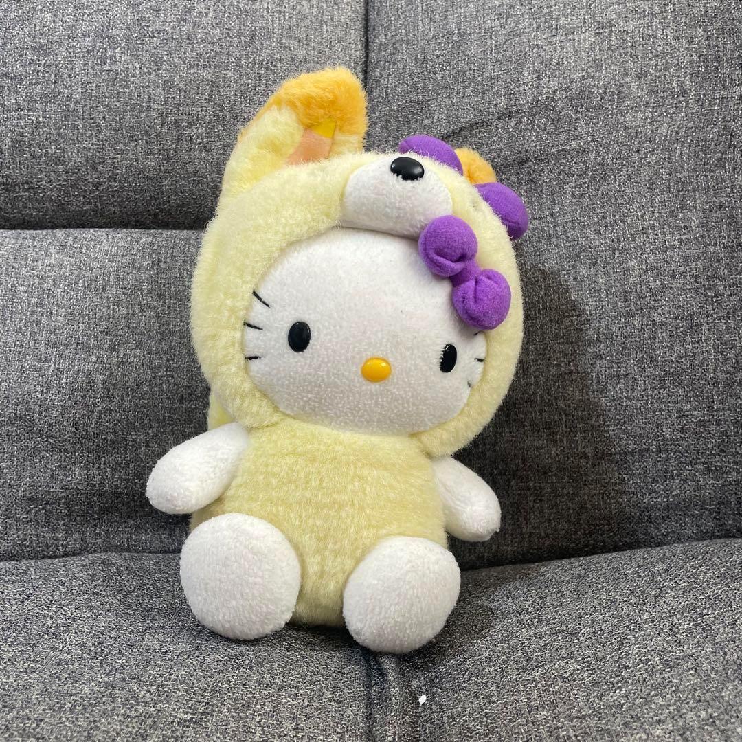 ご当地キティ ぬいぐるみ 北海道 キタキツネ 北海道限定 ハローキティ しっぽ