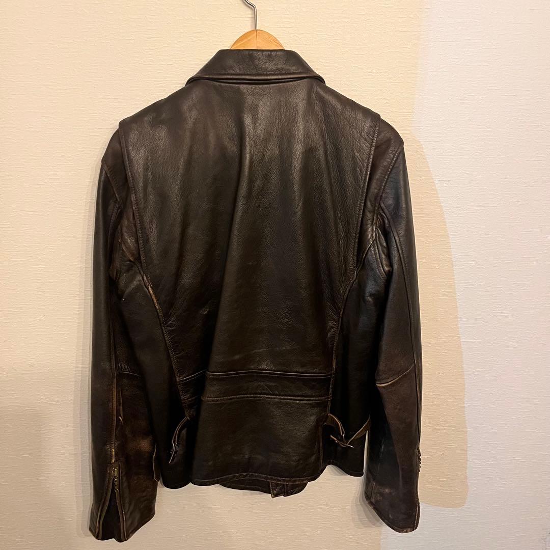 AVIREXシングルライダース•ゴートスキン•革ジャン•40サイズ