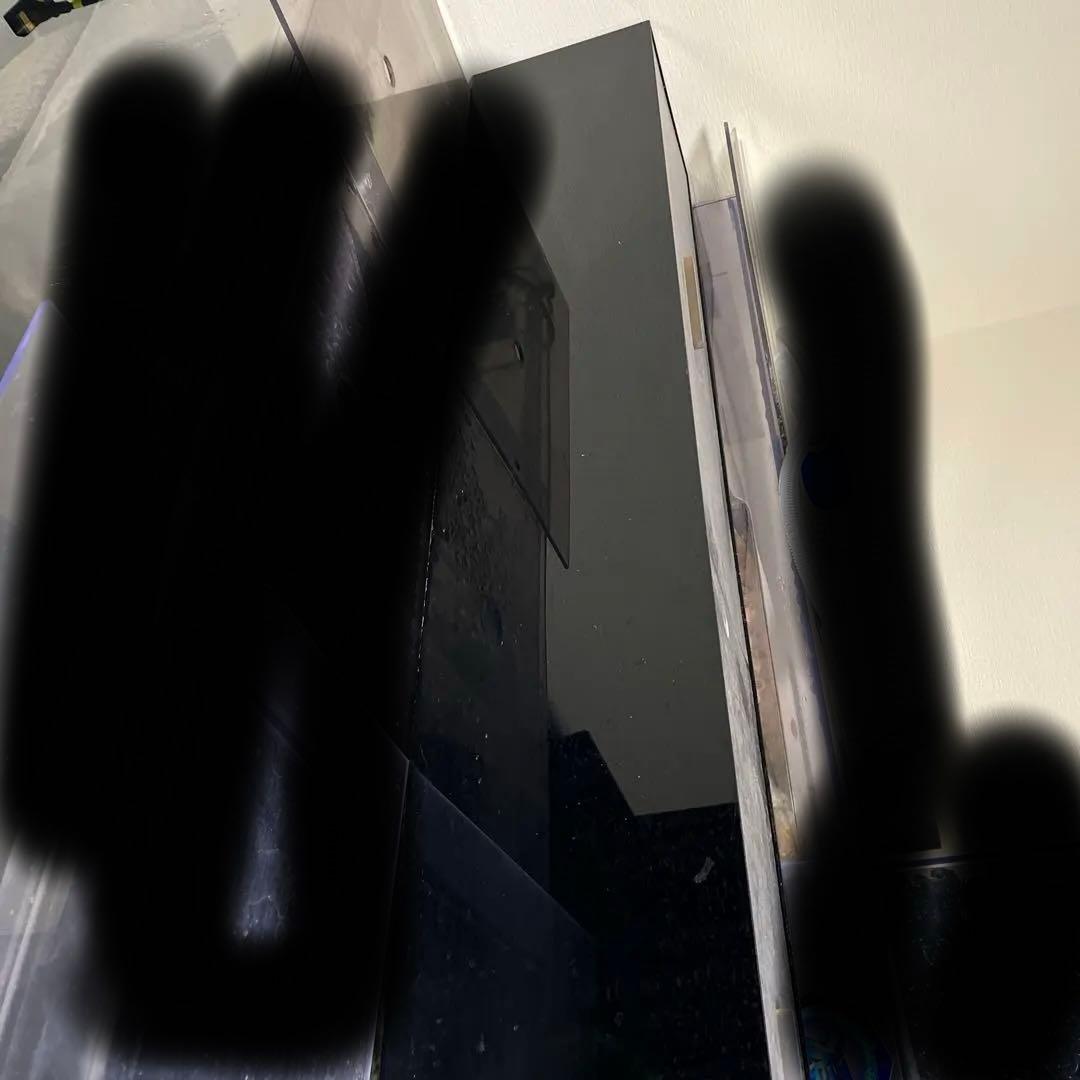 引き取り限定！アクリル水槽、背面、底面白1800✖︎600✖︎600上部濾過セット