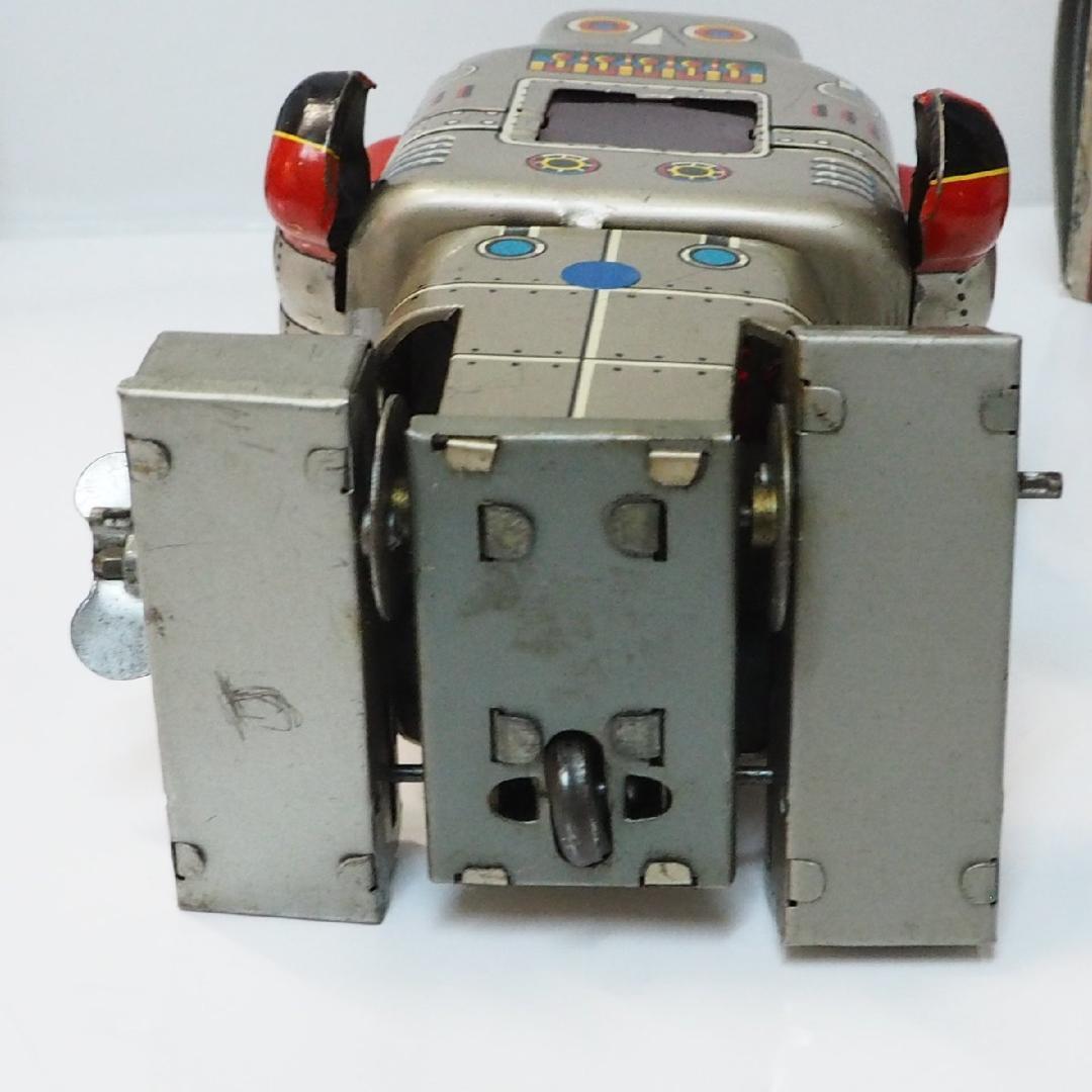 S.Y【メカニカル ウォーキング発火ロボット】ブリキ製ゼンマイ歩行 箱はコピー