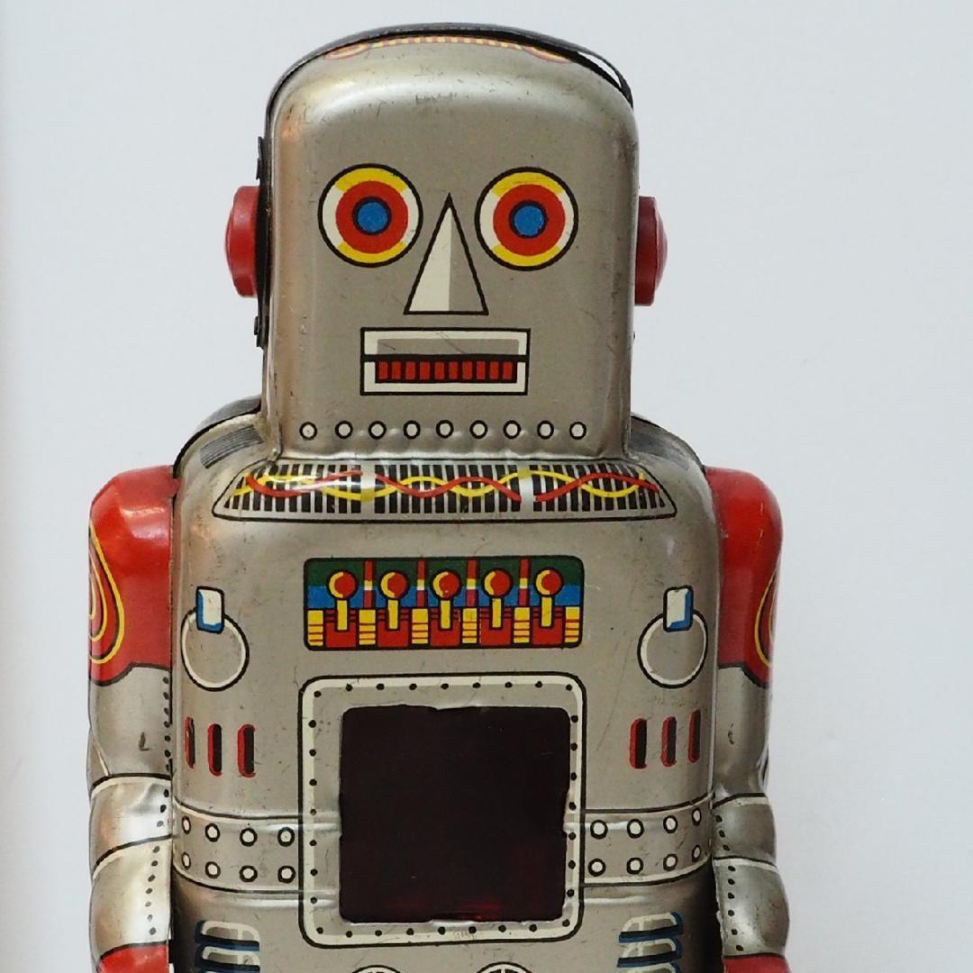S.Y【メカニカル ウォーキング発火ロボット】ブリキ製ゼンマイ歩行 箱はコピー