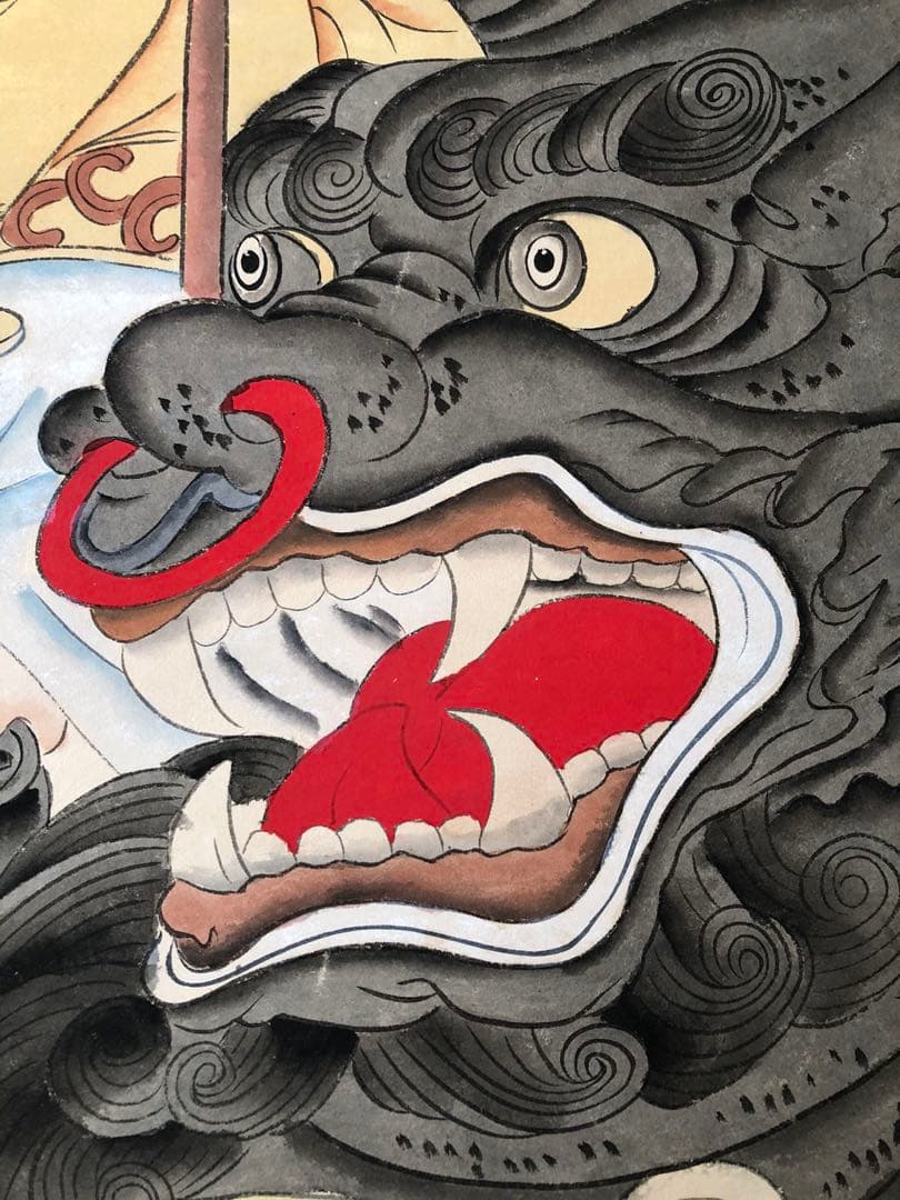 張大千 法界光明 掛け軸 四尺 中国絵画 書画 手描き 仏画 人物図 仏教美術