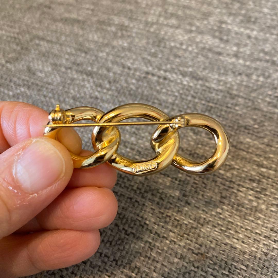 【美品　ディオール　Dior ブローチ　ゴールド】 正規品