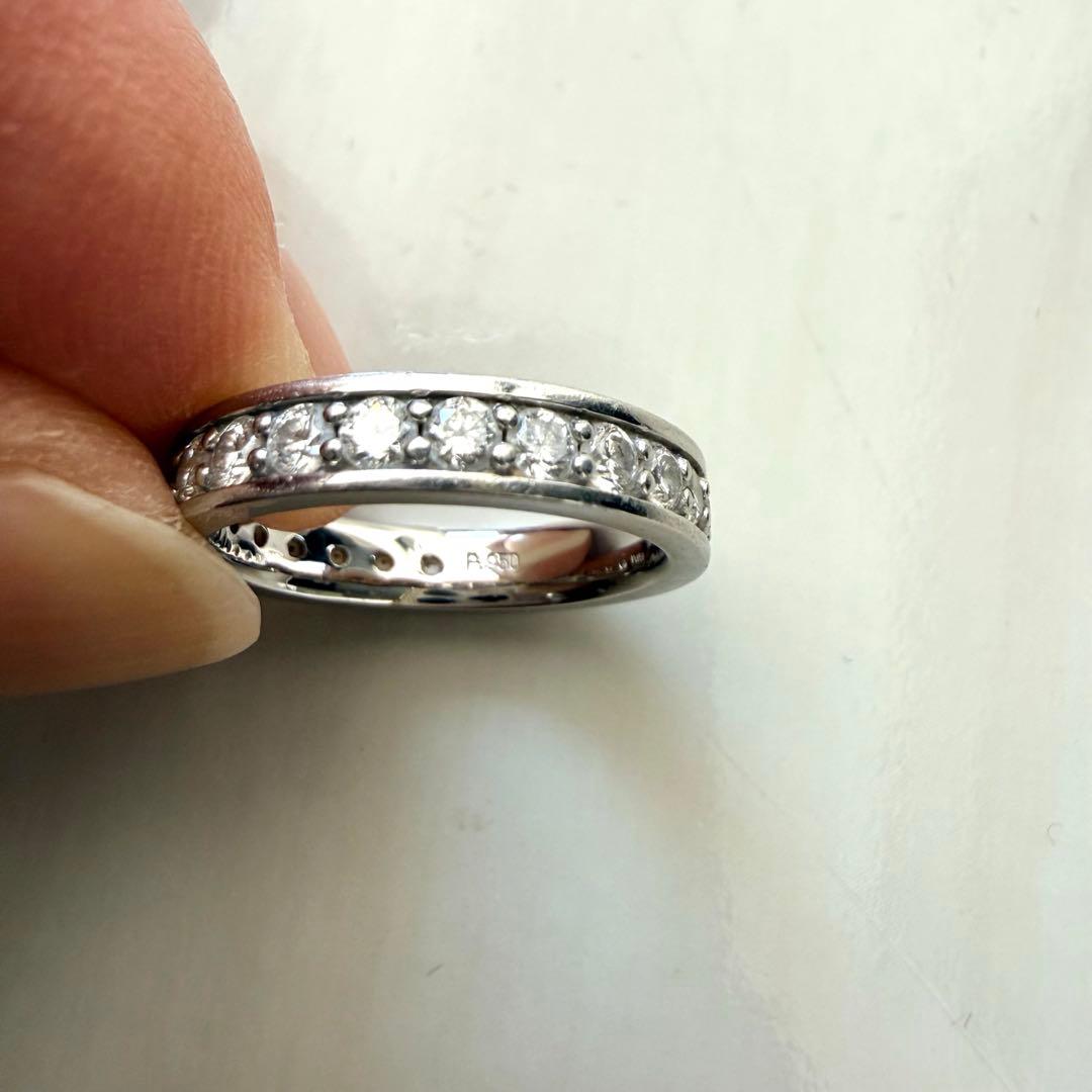 Pt950【1.0ct】ダイヤモンド フルエタニティリング 9号