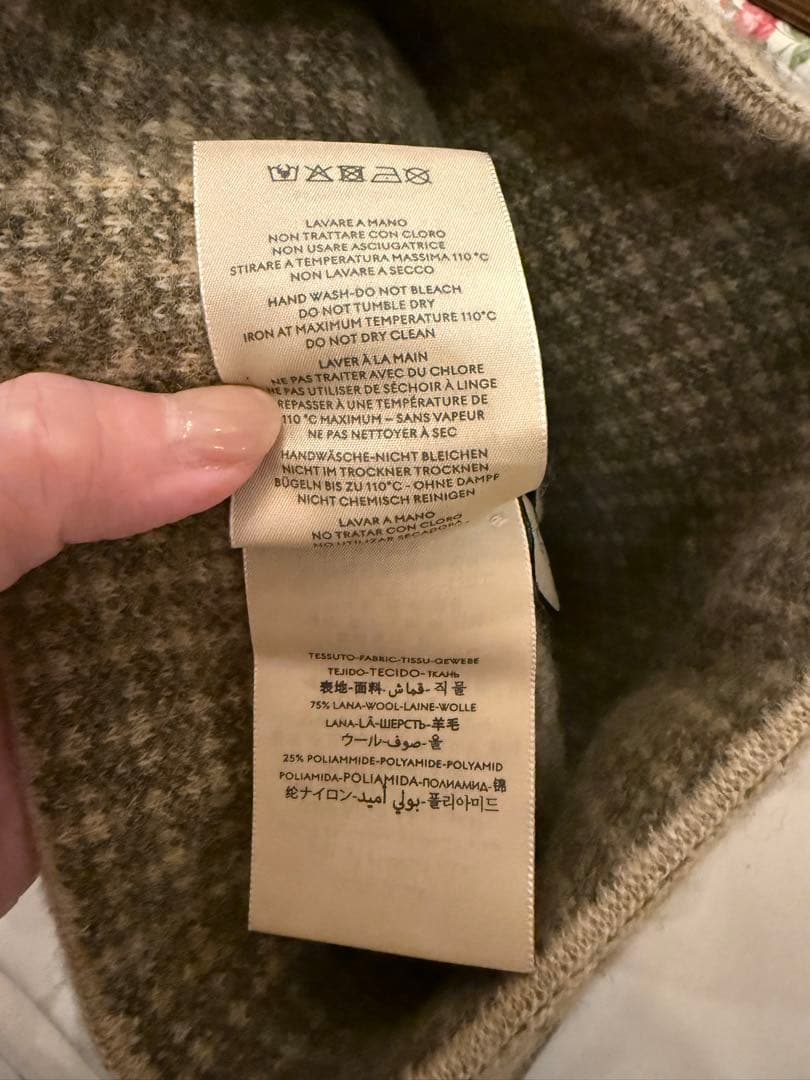 美品【GUCCI】ウール　ニット帽・ビーニー