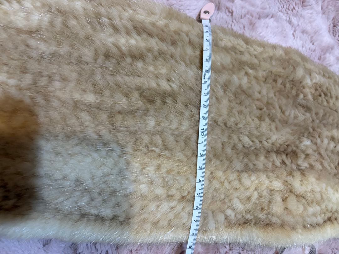 ミンクベージュ ファーマフラー