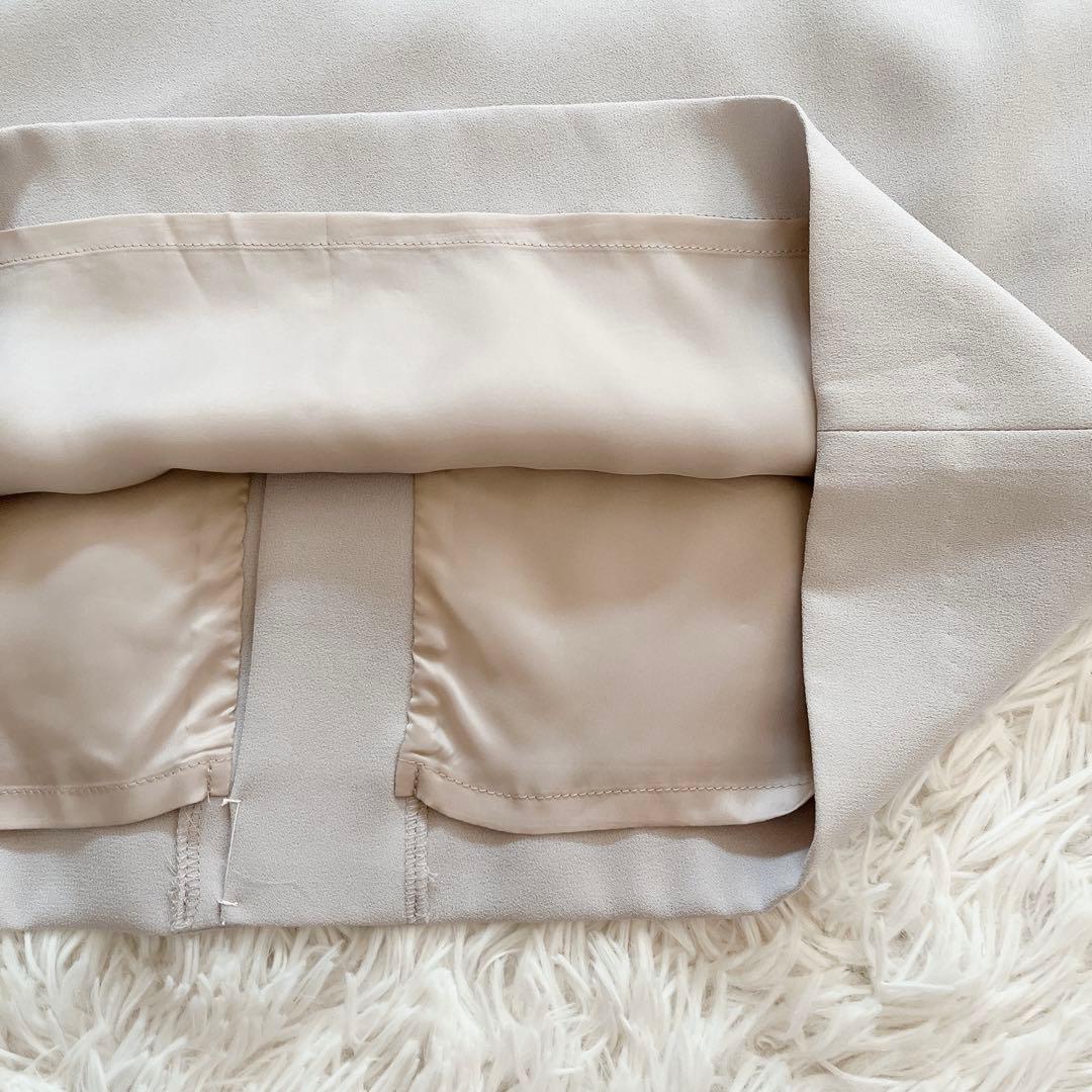 ＊未使用タグ付き【BEIGE,】スカート CINDY ミディ ライトグレー 6