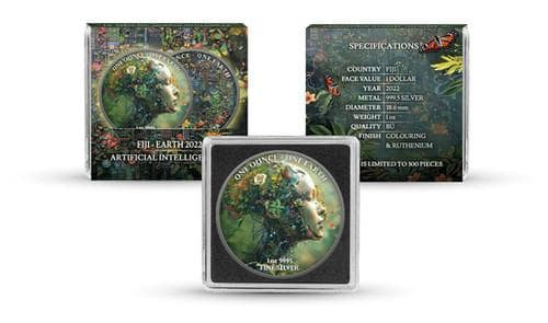 【銀貨】フィージー 2022年 1ドル ★発行枚数300枚★ 純銀1オンス 本物