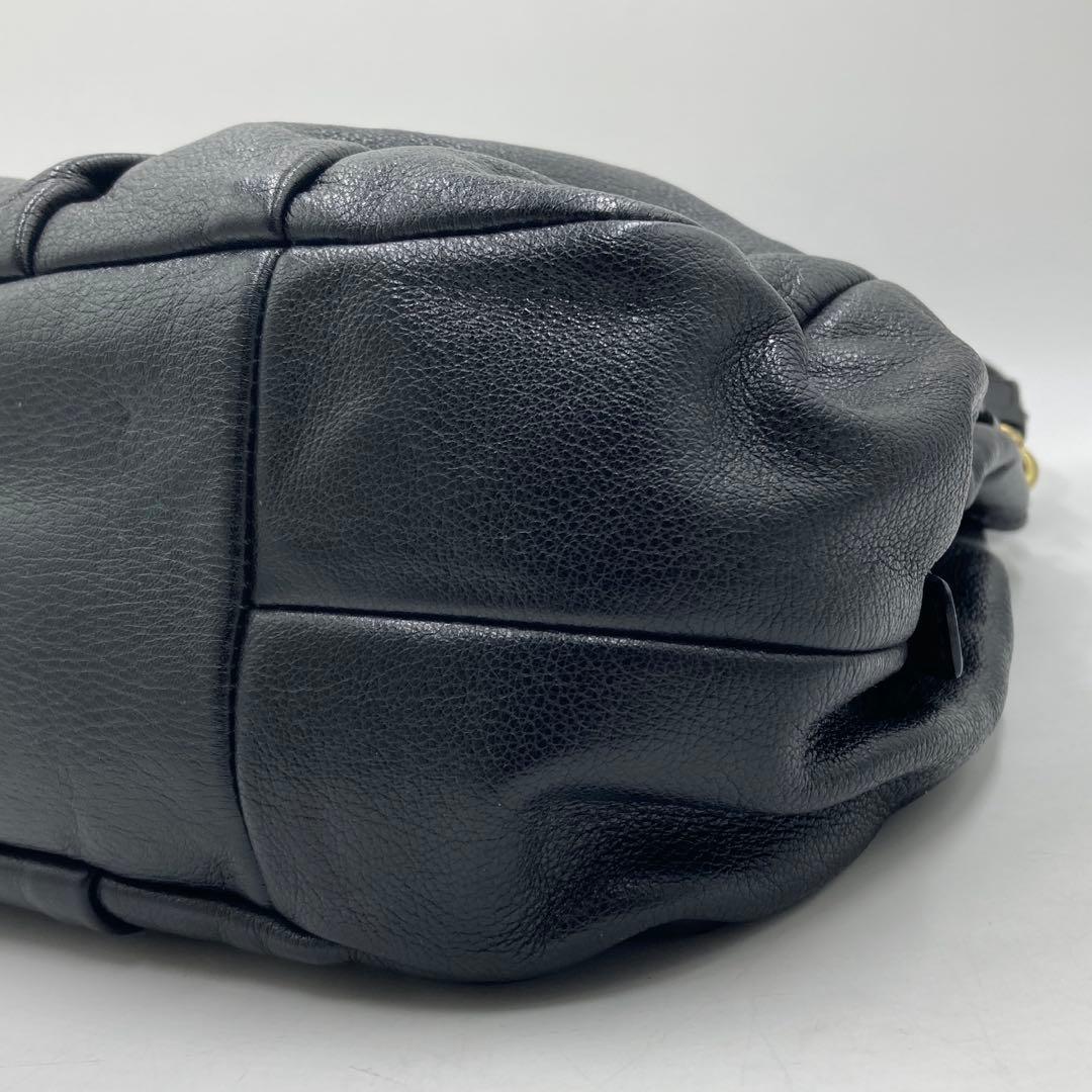 ⭐️美品⭐️コーチ ショルダーバッグ レザー ブラック ゴールド 肩掛け