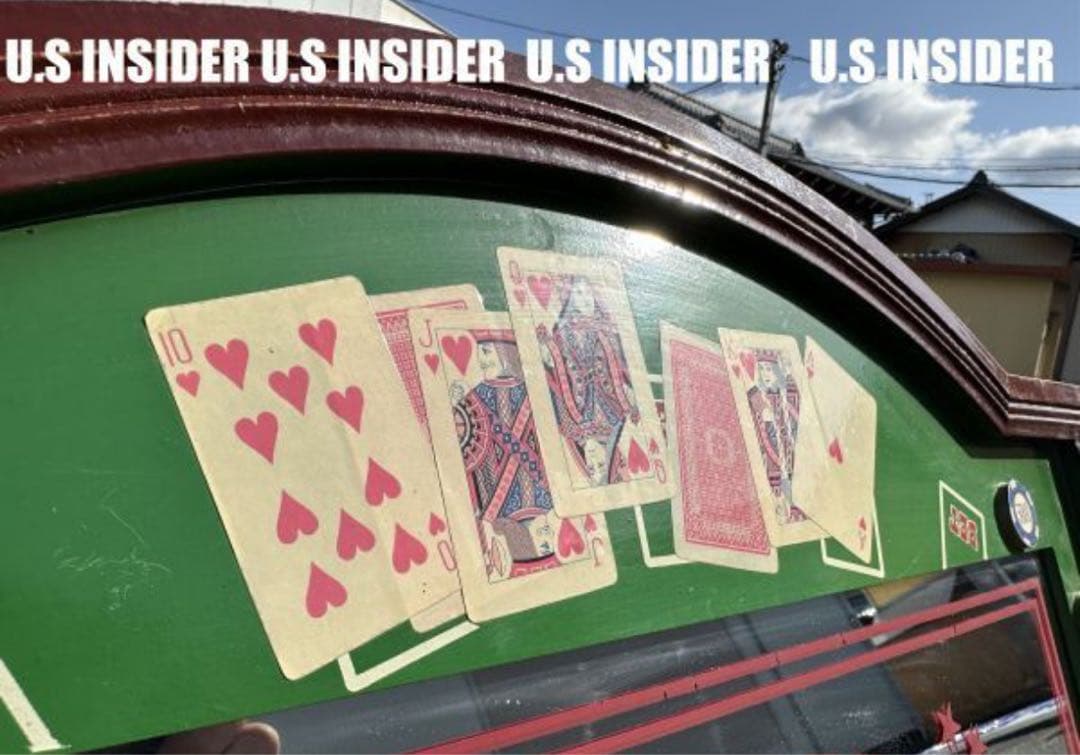 LAより入荷!!　2005年 トランプ・ポーカー / 壁掛けミラー　大型68cm