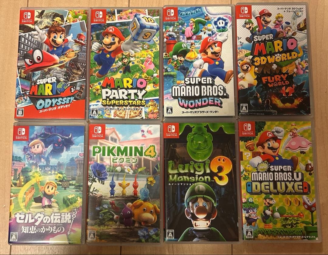 Nintendo Switch ソフト　マリオ　ピクミン　ゼルダ　8本セット