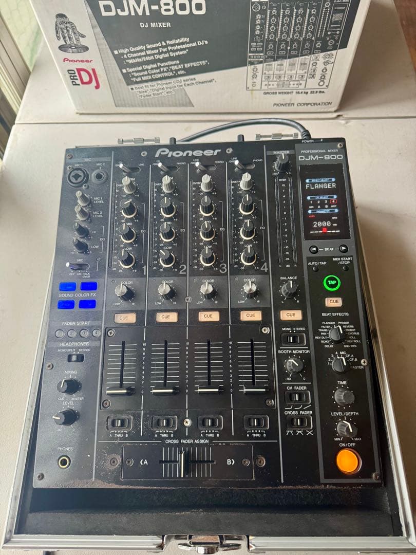 Pioneer DJM-800 DJミキサー ケース付き