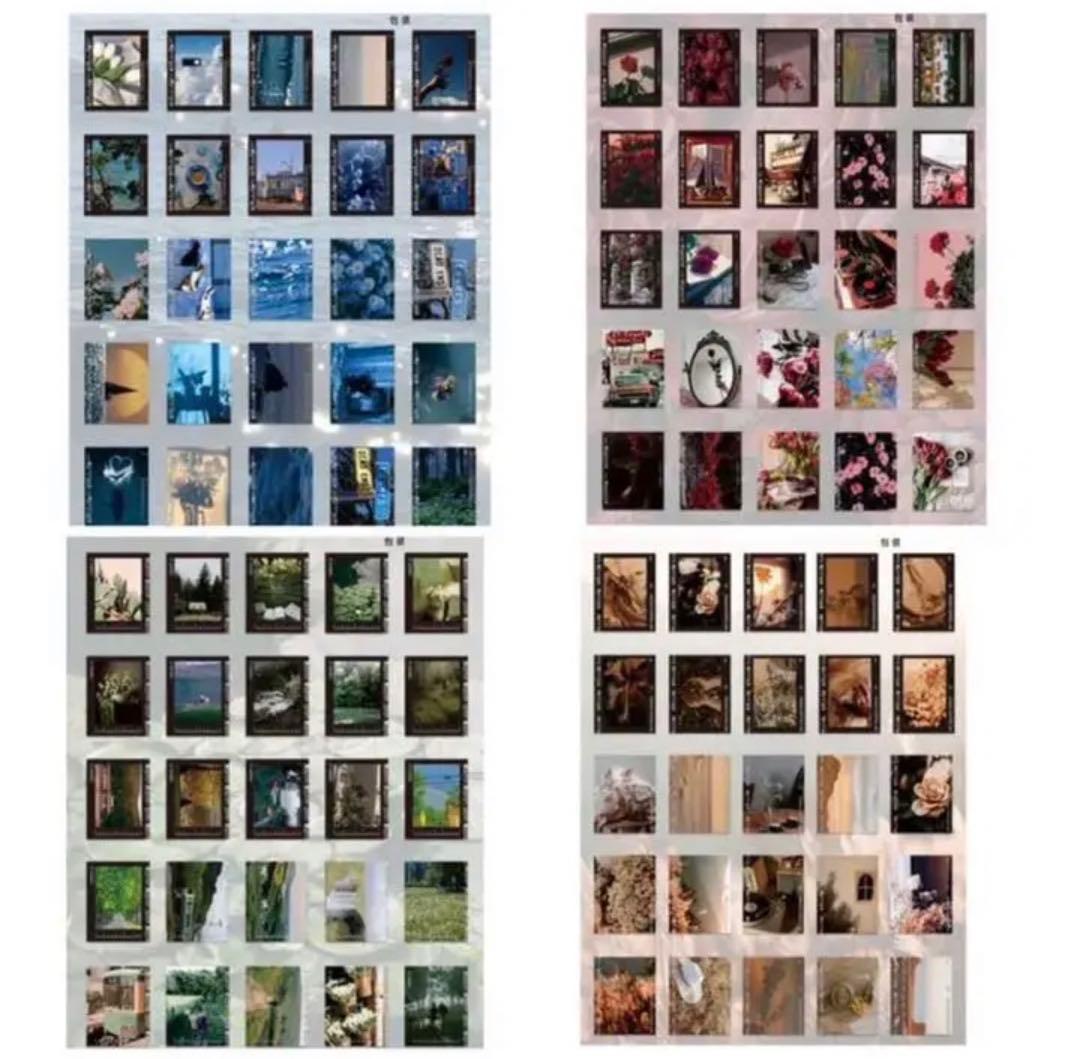 W1424.TRAVEL THE WORLD ボックス入りフォトステッカー 8種