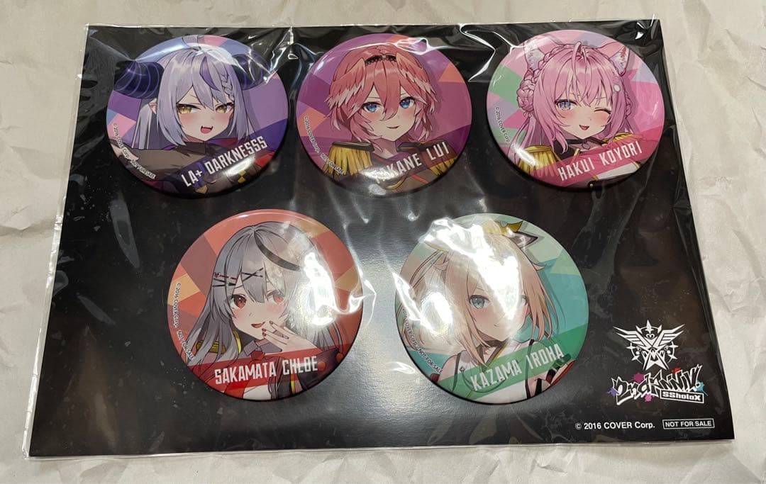 holoX ホロライブ×ドデカミン 缶バッジ全5種セット 50個限定 抽選 当選