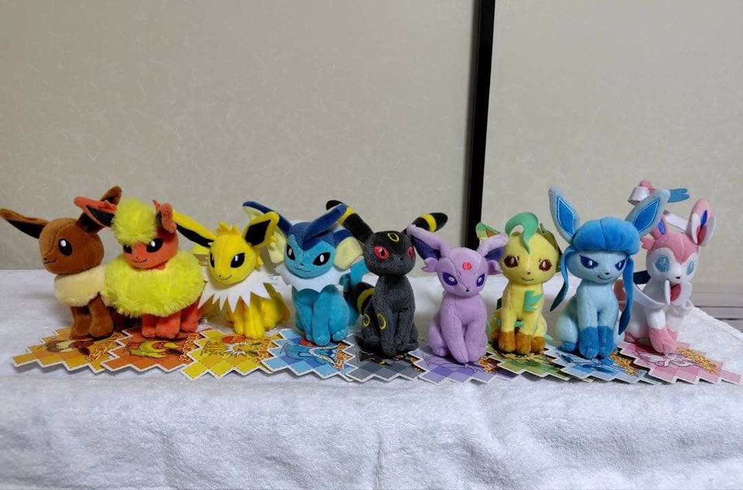 ポケットモンスター おすわりポーズ ぬいぐるみ ブイズ ９点　2013 #12