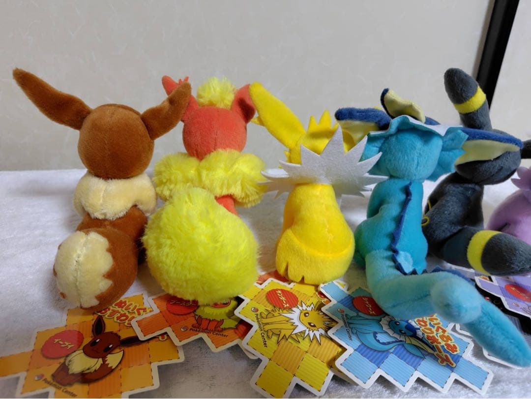 ポケットモンスター おすわりポーズ ぬいぐるみ ブイズ ９点　2013 #12