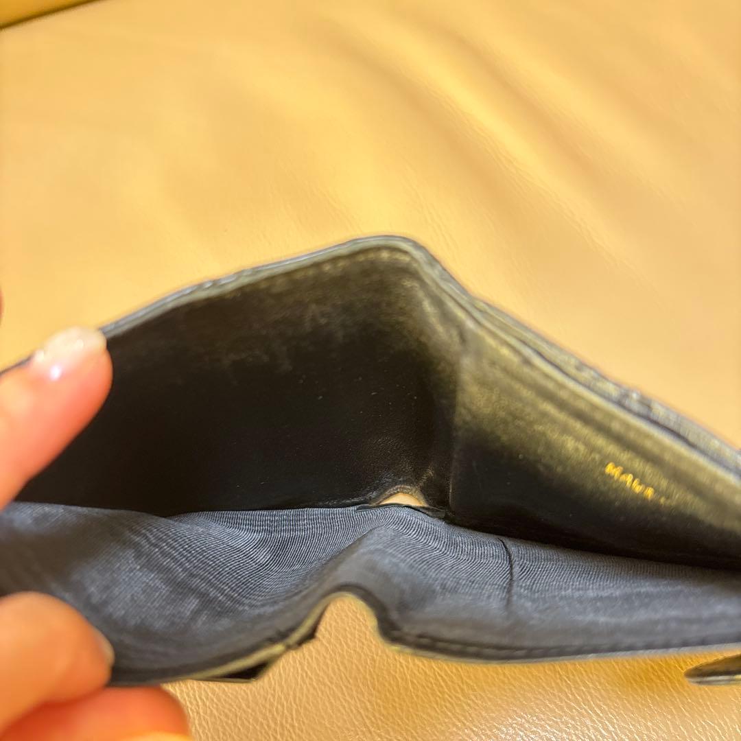 本物・正規品　CHANEL ビコローレ ラムスキン 二つ折り財布 Wホック