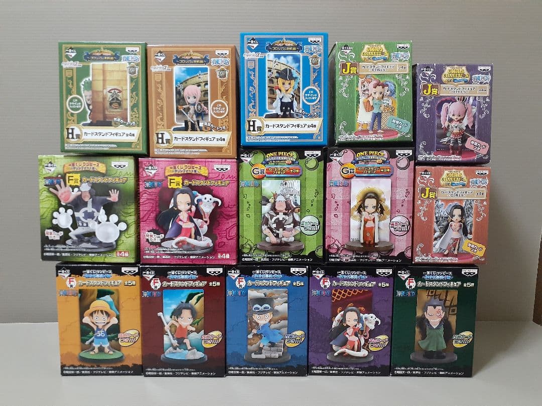 ワンピース 一番くじ カード スタンドフィギュアセット ハンコック ペローナなど